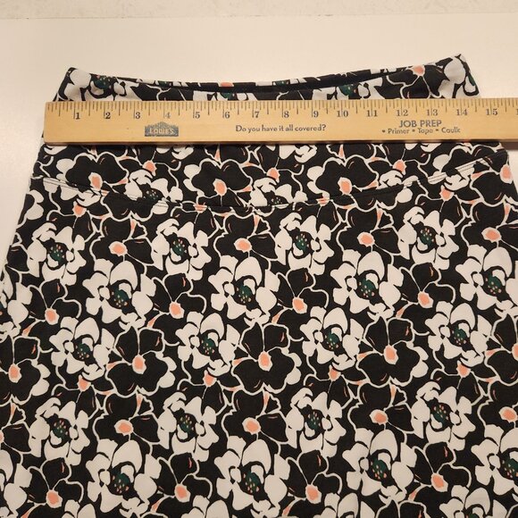 Teezher Tummy Control Skort Floral Print Black White Golf Tennis Medium NEW - Picture 10 of 11